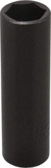 Proto - 1/2" Drive 11/16" Deep Thin Wall Impact Socket - 6 Points, 3-1/4" OAL - Exact Tool & Supply