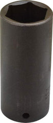 Proto - 1/2" Drive 1-1/8" Deep Thin Wall Impact Socket - 6 Points, 3-1/2" OAL - Exact Tool & Supply