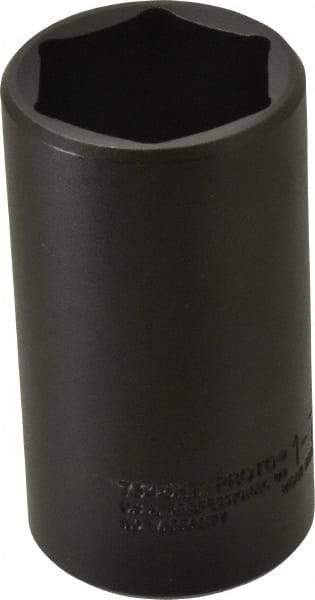 Proto - 1/2" Drive 1-7/16" Deep Thin Wall Impact Socket - 6 Points, 3-1/2" OAL - Exact Tool & Supply