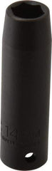 Proto - 1/2" Drive 14mm Deep Thin Wall Impact Socket - 6 Points, 3-1/4" OAL - Exact Tool & Supply