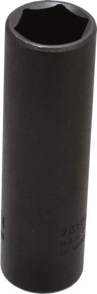 Proto - 1/2" Drive 17mm Deep Thin Wall Impact Socket - 6 Points, 3-1/4" OAL - Exact Tool & Supply