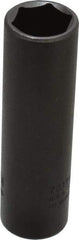 Proto - 1/2" Drive 17mm Deep Thin Wall Impact Socket - 6 Points, 3-1/4" OAL - Exact Tool & Supply