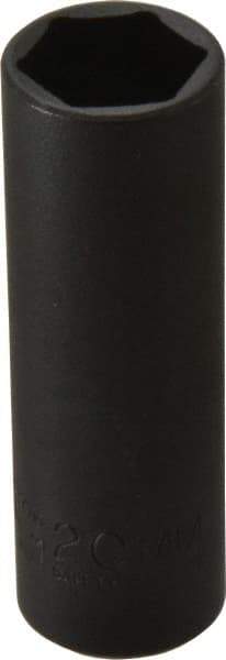 Proto - 1/2" Drive 20mm Deep Thin Wall Impact Socket - 6 Points, 3-1/4" OAL - Exact Tool & Supply