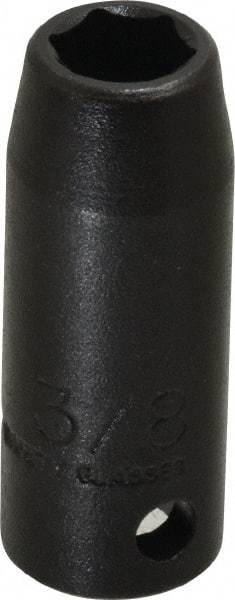 Proto - 3/8" Drive 3/8" Deep Thin Wall Impact Socket - 6 Points, 1-3/4" OAL - Exact Tool & Supply