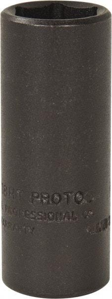 Proto - 3/8" Drive 9/16" Deep Thin Wall Impact Socket - 6 Points, 2" OAL - Exact Tool & Supply
