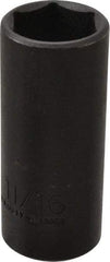 Proto - 3/8" Drive 11/16" Deep Thin Wall Impact Socket - 6 Points, 2-7/32" OAL - Exact Tool & Supply