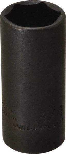 Proto - 3/8" Drive 3/4" Deep Thin Wall Impact Socket - 6 Points, 2-1/4" OAL - Exact Tool & Supply