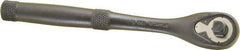 Proto - 1/4" Drive Pear Head Standard Ratchet - Black Oxide Finish, 5-3/4" OAL, 45 Gear Teeth, Standard Knurled Handle, Standard Head - Exact Tool & Supply