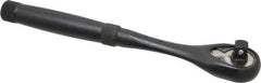 Proto - 3/8" Drive Pear Head Standard Ratchet - Black Oxide Finish, 8-1/2" OAL, 45 Gear Teeth, Standard Knurled Handle, Standard Head - Exact Tool & Supply