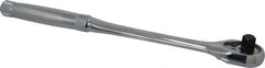 Proto - 3/8" Drive Pear Head Ratchet - Chrome Finish, 11" OAL, 45 Gear Teeth, Long Full Polished Handle, Standard Head - Exact Tool & Supply