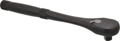 Proto - 1/2" Drive Pear Head Standard Ratchet - Black Oxide Finish, 10-1/2" OAL, 45 Gear Teeth, Standard Knurled Handle, Standard Head - Exact Tool & Supply