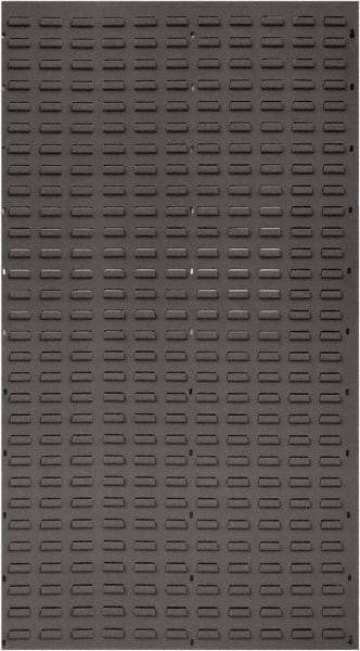 Quantum Storage - 36" Wide x 61" High, Gray Louvered Bin Panel - Use with Stack and Hang Bins - Exact Tool & Supply
