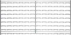 Quantum Storage - 36" Wide x 18" High, Chrome Louvered Bin Panel - Use with Stack and Hang Bins - Exact Tool & Supply