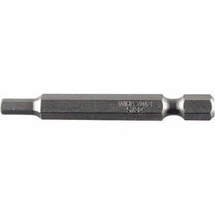 Wiha - 0.218" Power Bit - 1/4" Drive, 2" OAL - Exact Tool & Supply