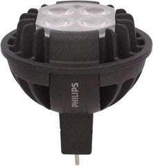 Philips - 7 Watt LED Commercial/Industrial 2 Pin Lamp - 2,700°K Color Temp, 370 Lumens, 12 Volts, Dimmable, MRC16, 35,000 hr Avg Life - Exact Tool & Supply