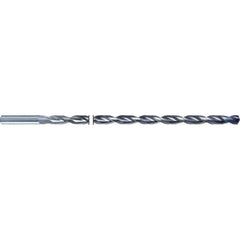 Guhring - 6.3mm 135° Parabolic Flute Solid Carbide Screw Machine Drill Bit - TiAlN Finish, Right Hand Cut, 282mm Flute Length, 322mm OAL, Straight Shank, Through Coolant - Exact Tool & Supply