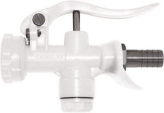 SANI-LAV - 3/4" Pipe, Insulated, Grade 5 Plastic Adjustable Spray Pattern Nozzle - White, 3/4" Hose Barb Connection, 12 Gal per min at 100 psi, 3/4 GHT, 3/4" Orifice Diam, For Use With Water - Exact Tool & Supply