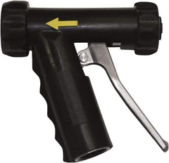 SANI-LAV - 3/4" Pipe, Insulated, Grade 304 Stainless Steel Adjustable Spray Pattern Nozzle - Black, 3/4 GHT Connection, 7 Gal per min at 100 psi, 3/4 GHT, 3/4" Orifice Diam, For Use With Water - Exact Tool & Supply