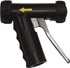 SANI-LAV - 3/4" Pipe, Insulated, Grade C-36000 Brass Adjustable Spray Pattern Nozzle - Black, 3/4 GHT Connection, 7 Gal per min at 100 psi, 3/4 GHT, 3/4" Orifice Diam, For Use With Water - Exact Tool & Supply