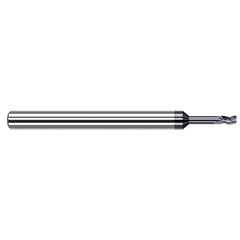 Harvey Tool - Corner Radius & Corner Chamfer End Mills; Mill Diameter (Inch): 1/16 ; Mill Diameter (Decimal Inch): 0.0620 ; End Type: Corner Radius ; Corner Radius (Decimal Inch): 0.0050 ; Number of Flutes: 3 ; Material: Solid Carbide - Exact Tool & Supply