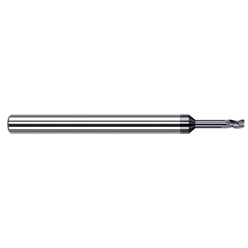 Harvey Tool - Corner Radius & Corner Chamfer End Mills; Mill Diameter (Inch): 1/8 ; Mill Diameter (Decimal Inch): 0.1250 ; End Type: Corner Radius ; Corner Radius (Inch): 1/64 ; Corner Radius (Decimal Inch): 0.0150 ; Number of Flutes: 4 - Exact Tool & Supply
