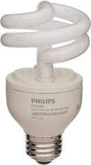 Philips - 14 Watt Fluorescent Residential/Office Medium Screw Lamp - 2,700°K Color Temp, 950 Lumens, 120 Volts, EL/mDT, 10,000 hr Avg Life - Exact Tool & Supply
