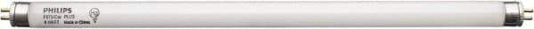 Philips - 8 Watt Fluorescent Tubular Miniature Bi-Pin Lamp - 4,100°K Color Temp, 400 Lumens, 56 Volts, T5, 7,500 hr Avg Life - Exact Tool & Supply