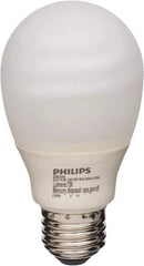 Philips - 14 Watt Fluorescent Residential/Office Medium Screw Lamp - 2,700°K Color Temp, 800 Lumens, 120 Volts, Twister, 8,000 hr Avg Life - Exact Tool & Supply