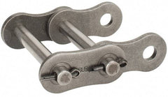 U.S. Tsubaki - 1" Pitch, ANSI 80-2, Cottered Roller Chain Connecting Link - For Use with Double Strand Chain - Exact Tool & Supply