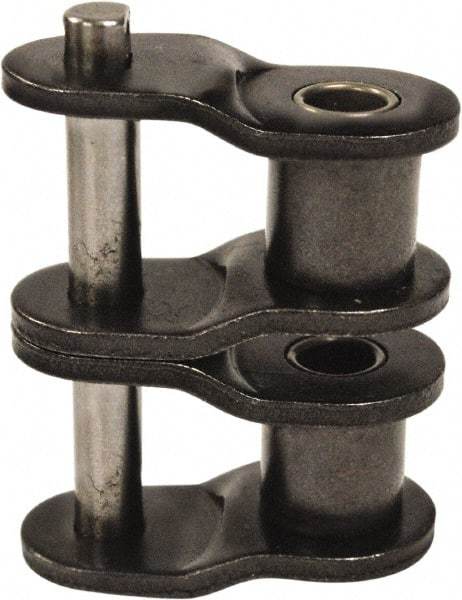 U.S. Tsubaki - 1" Pitch, ANSI 80-2, Roller Chain Offset Link - For Use with Double Strand Chain - Exact Tool & Supply