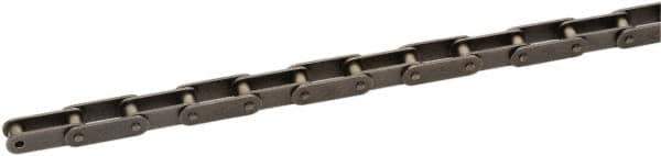 U.S. Tsubaki - 1-1/2" Pitch, ANSI C2060H, Double Pitch Roller Chain - Chain No. C2060H, 1,410 Lb. Capacity, 10 Ft. Long, 15/32" Roller Diam, 1/2" Roller Width - Exact Tool & Supply