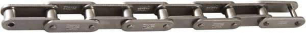 U.S. Tsubaki - 3/4" Pitch, ANSI C2060H, Double Pitch Roller Chain - Chain No. 60SS, 231 Lb. Capacity, 10 Ft. Long, 15/32" Roller Diam, 1/2" Roller Width - Exact Tool & Supply