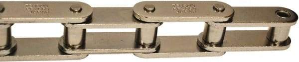 U.S. Tsubaki - 1-1/2" Pitch, ANSI C2060H, Double Pitch Roller Chain - Chain No. 60HNP, 9,000 Lb. Capacity, 15/32" Roller Diam, 1/2" Roller Width - Exact Tool & Supply