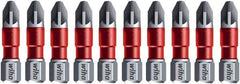 Wiha - PZ.3 Posidriv Screwdriver Bit - 1/4" Drive, 1-9/64" OAL - Exact Tool & Supply