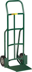 Little Giant - 800 Lb Capacity 49" OAH Hand Truck - 13-1/2 x 16" Base Plate, Dual Handle, Steel, Solid Rubber Wheels - Exact Tool & Supply