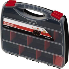 Quantum Storage - 13" Wide x 2" High x 10" Deep, Small Parts Organizer - Polypropylene Frame, 22 Compartments - Exact Tool & Supply