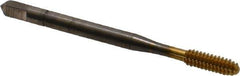 Balax - #6-32 UNC 2B H5 Thread Limit Bottoming Thread Forming Tap - Powdered Metal High Speed Steel, TiN Finish, 2" OAL, 0.45" Thread Length, Right Hand Thread, Series BXSTAINLESS - Exact Tool & Supply