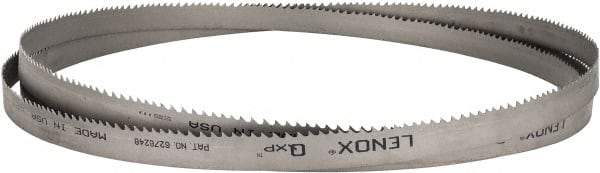 Lenox - 3 to 4 TPI, 14' 10" Long x 1" Wide x 0.035" Thick, Welded Band Saw Blade - Bi-Metal, Toothed Edge, Raker Tooth Set, Flexible Back, Contour Cutting - Exact Tool & Supply