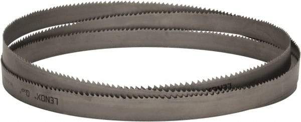 Lenox - 3 to 4 TPI, 13' 6" Long x 1-1/4" Wide x 0.042" Thick, Welded Band Saw Blade - Bi-Metal, Toothed Edge, Raker Tooth Set, Flexible Back, Contour Cutting - Exact Tool & Supply