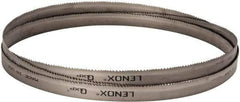 Lenox - 5 to 8 TPI, 12' 10" Long x 1" Wide x 0.035" Thick, Welded Band Saw Blade - Bi-Metal, Toothed Edge, Raker Tooth Set, Flexible Back, Contour Cutting - Exact Tool & Supply