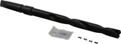 Allied Machine and Engineering - Series 1, 13/16" Max Diam, 3MT Taper Shank, Helical Flute Spade Drill - 6-1/2" Max Depth, 9-47/64" Body Length, 13-7/32" OAL, Extended Length, Through Coolant - Exact Tool & Supply