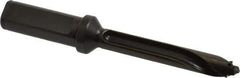 Allied Machine and Engineering - Series 13, 13 to 13.99mm Diam, 3/4" Diam Straight Shank with Flange, Straight Flute Spade Drill - 2-49/64" Max Depth, 3-53/64" Body Length, 5-55/64" OAL, Standard Length, Through Coolant - Exact Tool & Supply