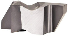 Kennametal - 3094NG Grade KCU10, 2.39mm Cutting Width Carbide Grooving Insert - 3.81mm Max Depth of Cut, Right Hand, 0.19mm Corner Radius, AlTiN Finish - Exact Tool & Supply