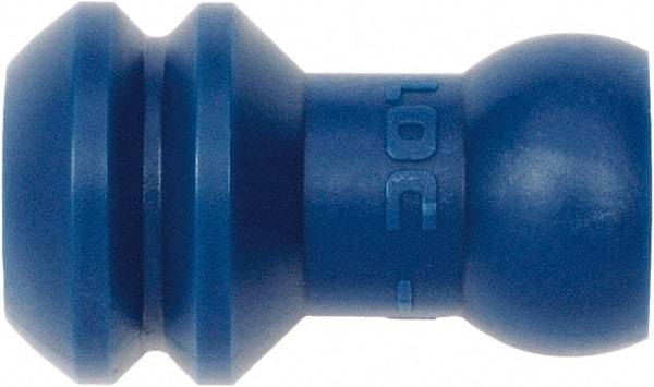 Loc-Line - 1/4" Hose ID, Male to Female Coolant Hose Lathe Adapter - Unthreaded, For Loc-Line Modular Hose Systems - Exact Tool & Supply