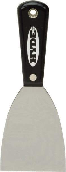 Hyde Tools - Flexible High Carbon Steel 1-Edge Scraper - 3" Blade Width, Nylon Handle - Exact Tool & Supply