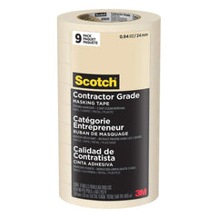 3M - 0.94" Wide x 60 Yd Long Tan Masking Tape - Exact Tool & Supply