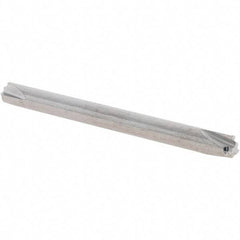Scientific Cutting Tools - 0.01" Radius, 1/8" Mill Diam, 3 Flute Solid Carbide Corner Rounding End Mill - Double End, Uncoated, 1-1/2" OAL, 1/8" Shank Diam - Exact Tool & Supply