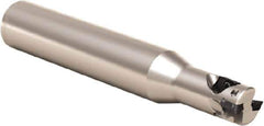 Seco - 20mm Cut Diam, 25mm Max Depth of Cut, 20mm Shank Diam, 120mm OAL, Indexable Square Shoulder Helical End Mill - XO.. 06 Inserts, Cylindrical Shank, 90° Lead Angle, Series Nano Turbo - Exact Tool & Supply