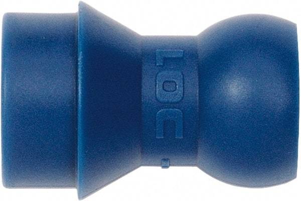Loc-Line - 1/4" Hose ID, Male to Male Coolant Hose Lathe Adapter - Unthreaded, For Loc-Line Modular Hose Systems - Exact Tool & Supply