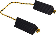 Vestil - 10" Wide x 4-1/2" High x 5" Deep, Rubber Wheel Chock - Exact Tool & Supply